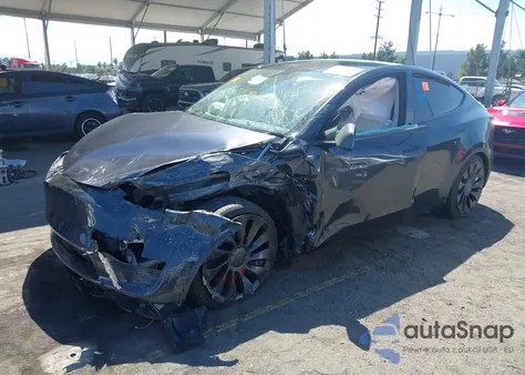 2025 Tesla Model Y Performance Dual Motor All-Wheel Drive from USA, damaged, VIN 7SAYGDEF1SF245917